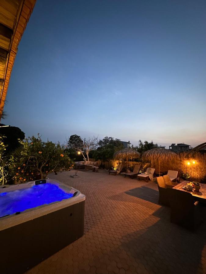 Villa Aspasia With Private Jacuzzi - Oasis Resort Kokkinos Pyrgos Exterior foto